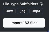 Subfolder sorting options